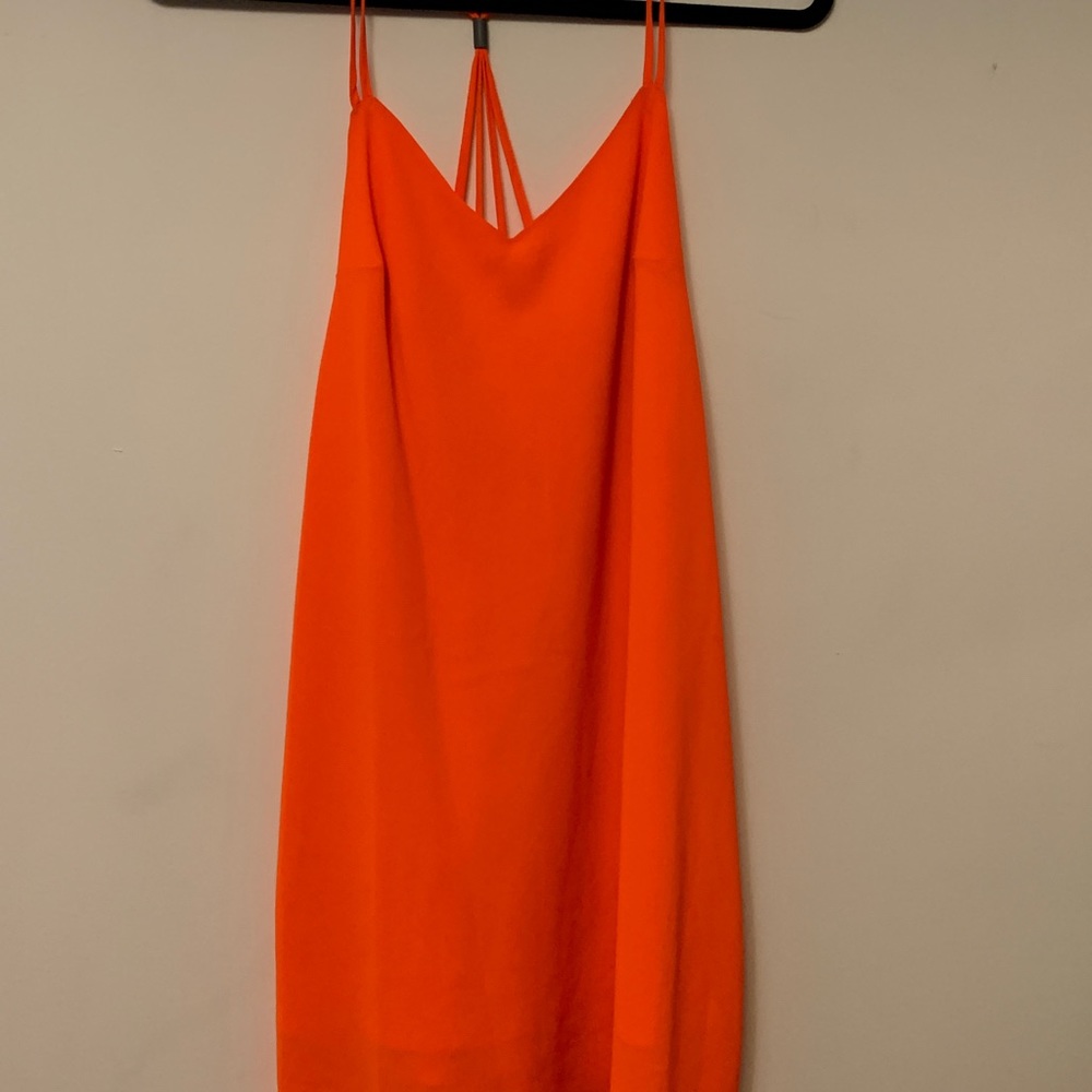 Neon orange dress